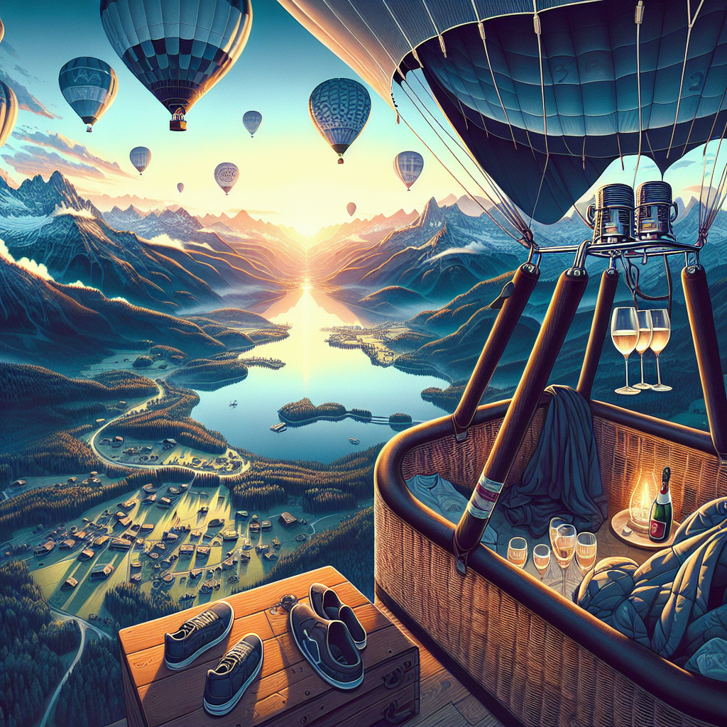 Alpen-Panorama Ballonfahrt Sindelsdorf Bayern ✓