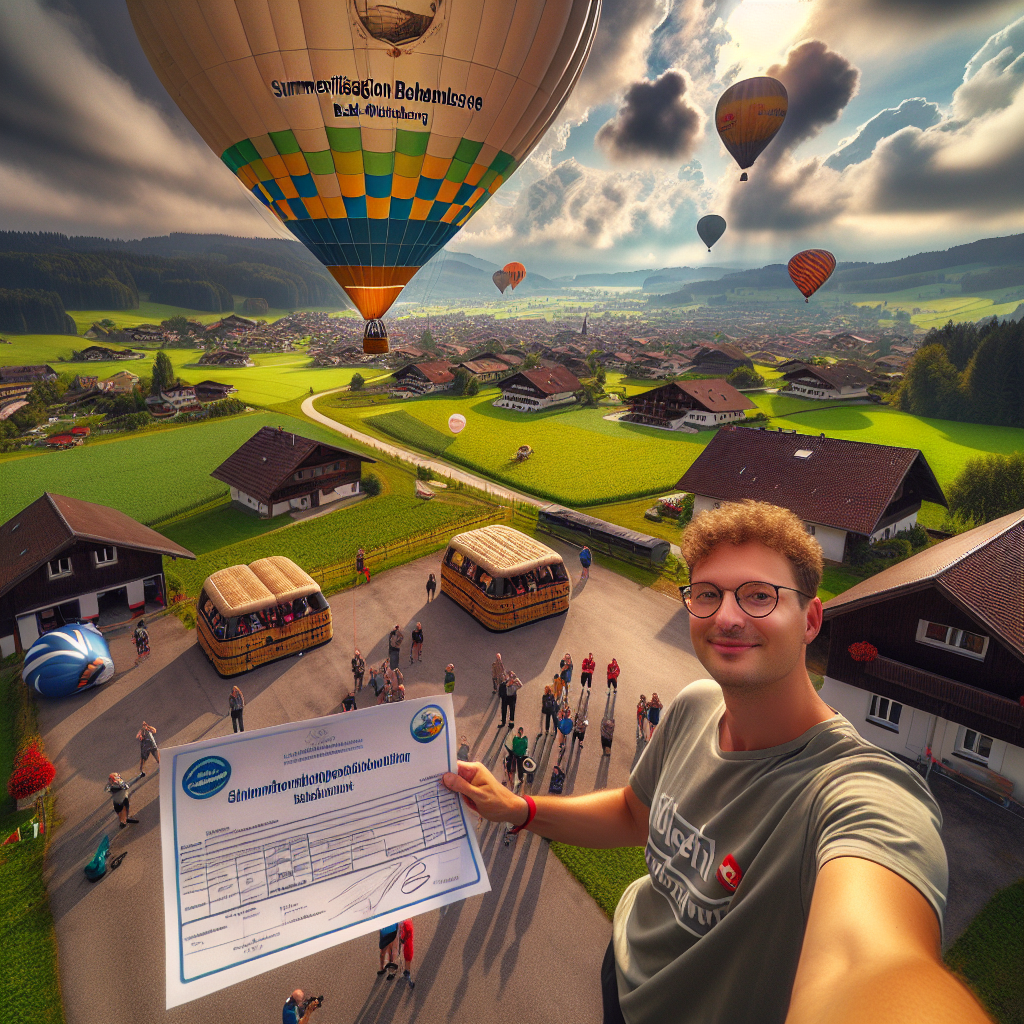 Ballonfahrt Summervibration Bodensee in Bad Waldsee Baden-Württemberg ✓